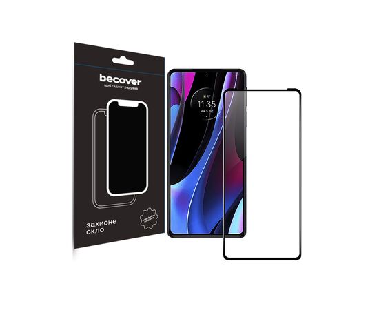 Стекло защитное BeCover Motorola Edge 30 Pro 5G Black (709178)