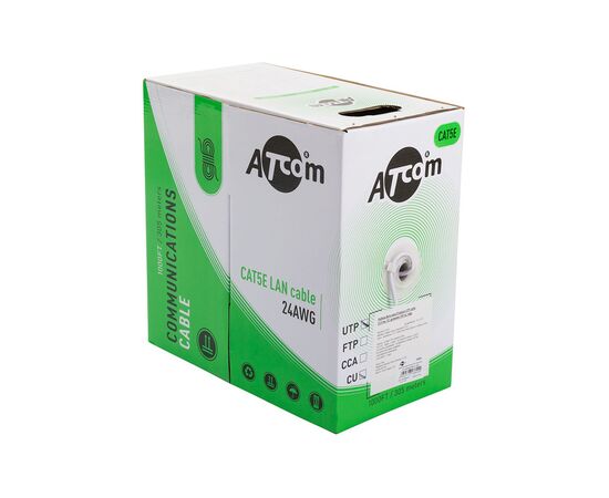 Кабель мережевий Atcom FTP 305м cat.5e Standart CCA (3801)