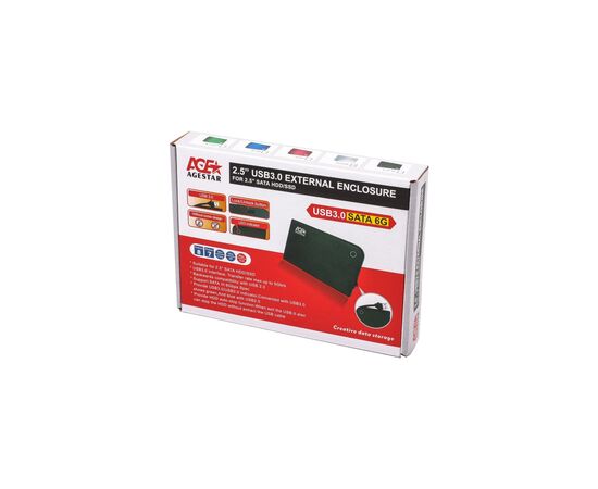Карман внешний AgeStar 3UB 2A14 (Black), изображение 2 Карман внешний AgeStar 3UB 2A14 (Black), изображение 2
