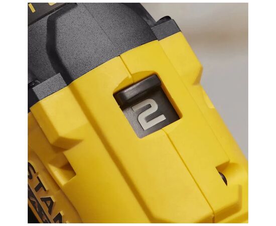 Шуруповерт Stanley FatMax, Li-lon 18V, 1.5Ah, 50 Нм, 0-400 / 1500 об/хв (SCD700C2K), зображення 6 Шуруповерт Stanley FatMax, Li-lon 18V, 1.5Ah, 50 Нм, 0-400 / 1500 об/хв (SCD700C2K), зображення 6