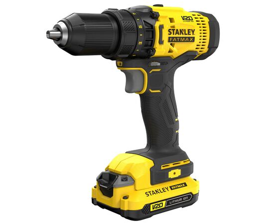 Шуруповерт Stanley FatMax, Li-lon 18V, 1.5Ah, 50 Нм, 0-400 / 1500 об/хв (SCD700C2K)