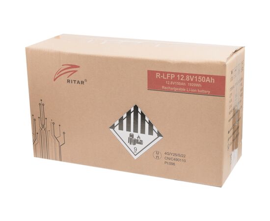 Батарея LiFePo4 Ritar R-LFP 12.8V 150Ah, изображение 2 Батарея LiFePo4 Ritar R-LFP 12.8V 150Ah, изображение 2