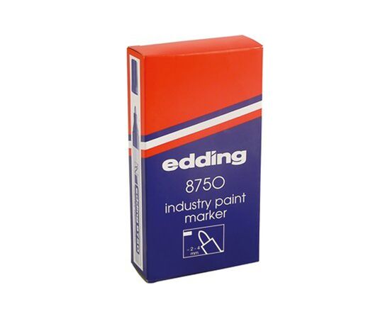 Маркер Edding Industry Paint e-8750 2-4мм(for dusty surfaces) white (e-8750/011), изображение 2