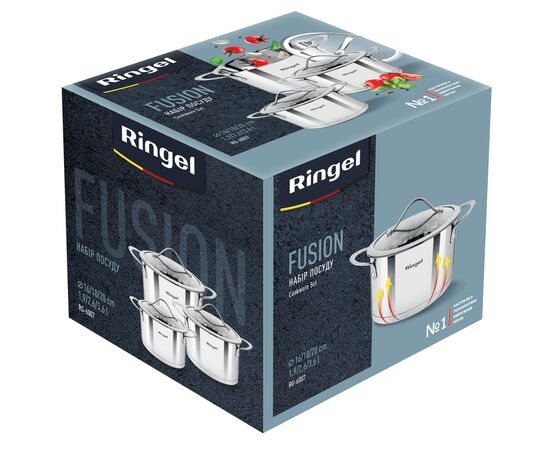 Набор посуды Ringel Fusion 6 предметів (RG-6007), изображение 3 Набор посуды Ringel Fusion 6 предметів (RG-6007), изображение 3