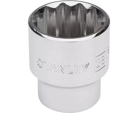 Головка торцевая Stanley 1/2"х 28мм, с двенадцатигранным профилем, метрическая (4-88-800), изображение 2