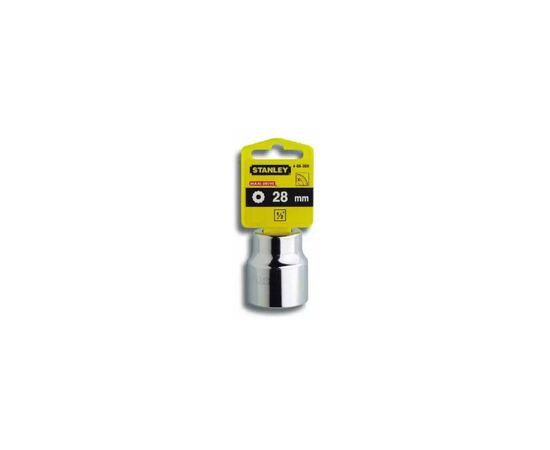 Головка торцевая Stanley 1/2"х 28мм, с двенадцатигранным профилем, метрическая (4-88-800)