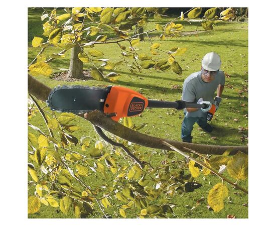 Кусторез Black&Decker высоторез, 18V,2Ah, штанга 150-244 см, длинна шины 20 см (GPC1820L20), изображение 6 Кусторез Black&Decker высоторез, 18V,2Ah, штанга 150-244 см, длинна шины 20 см (GPC1820L20), изображение 6