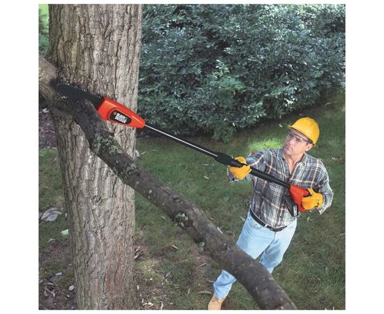 Кусторез Black&Decker высоторез, 18V,2Ah, штанга 150-244 см, длинна шины 20 см (GPC1820L20), изображение 8 Кусторез Black&Decker высоторез, 18V,2Ah, штанга 150-244 см, длинна шины 20 см (GPC1820L20), изображение 8