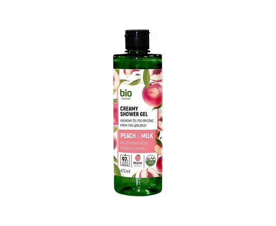 Гель для душа Bio Naturell Peach & Milk 473 мл (4820168434259)