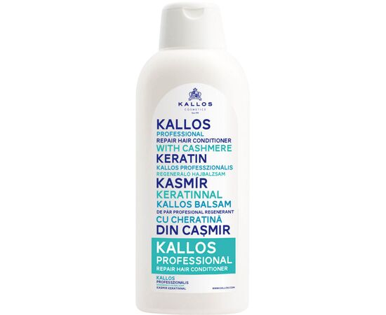 Кондиционер для волос Kallos Cosmetics Cashmere Keratin для профессионального восстановления 1000 мл (5998889508395)