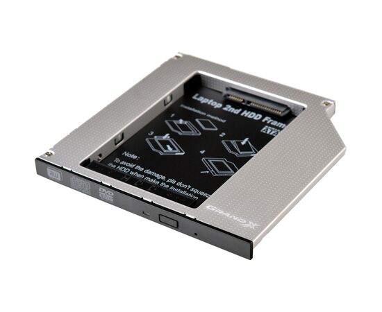Фрейм-перехідник Grand-X HDD 2.5'' to notebook 9.5 mm ODD SATA/mSATA (HDC-24)