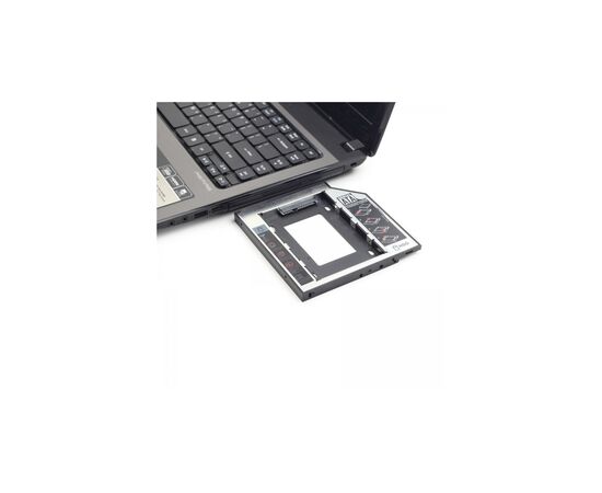 Фрейм-переходник Gembird 2.5" HDD/SSD to laptop slim 5.25'' bay (MF-95-01), изображение 5 Фрейм-переходник Gembird 2.5" HDD/SSD to laptop slim 5.25'' bay (MF-95-01), изображение 5