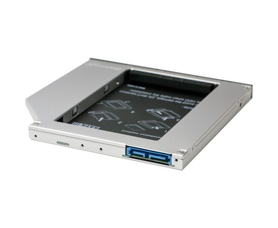 Фрейм-переходник Grand-X HDD 2.5'' to notebook 9.5 mm ODD SATA3 (HDC-26), изображение 2 Фрейм-переходник Grand-X HDD 2.5'' to notebook 9.5 mm ODD SATA3 (HDC-26), изображение 2