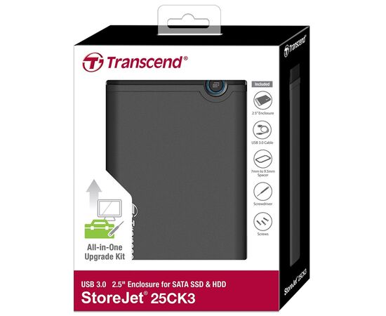 Карман внешний Transcend TS0GSJ25CK3, изображение 4 Карман внешний Transcend TS0GSJ25CK3, изображение 4