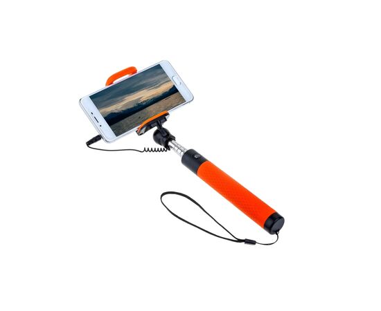 Монопод для селфи Grand-X Deluxe Click 3,5 U-крепление 180-780мм Orange (MPGDJ3CUO), изображение 3 Монопод для селфи Grand-X Deluxe Click 3,5 U-крепление 180-780мм Orange (MPGDJ3CUO), изображение 3