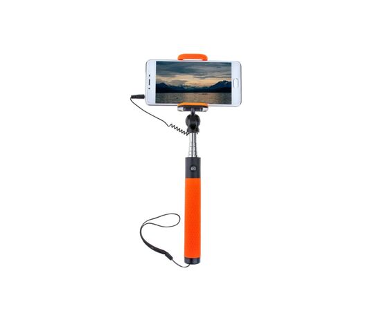 Монопод для селфи Grand-X Deluxe Click 3,5 U-крепление 180-780мм Orange (MPGDJ3CUO), изображение 4 Монопод для селфи Grand-X Deluxe Click 3,5 U-крепление 180-780мм Orange (MPGDJ3CUO), изображение 4
