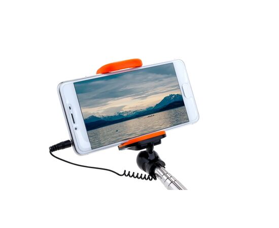 Монопод для селфи Grand-X Deluxe Click 3,5 U-крепление 180-780мм Orange (MPGDJ3CUO), изображение 5 Монопод для селфи Grand-X Deluxe Click 3,5 U-крепление 180-780мм Orange (MPGDJ3CUO), изображение 5