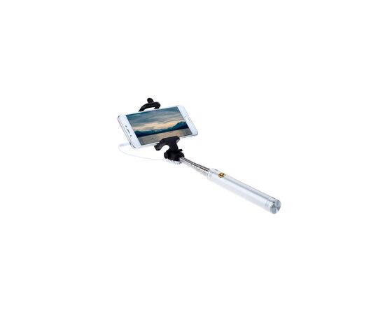 Монопод для селфи Grand-X Metallic Jack 3,5 U-крепление 170-750мм Silver (MPGJMS), изображение 2 Монопод для селфи Grand-X Metallic Jack 3,5 U-крепление 170-750мм Silver (MPGJMS), изображение 2