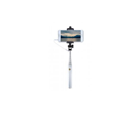 Монопод для селфи Grand-X Metallic Jack 3,5 U-крепление 170-750мм Silver (MPGJMS), изображение 3 Монопод для селфи Grand-X Metallic Jack 3,5 U-крепление 170-750мм Silver (MPGJMS), изображение 3