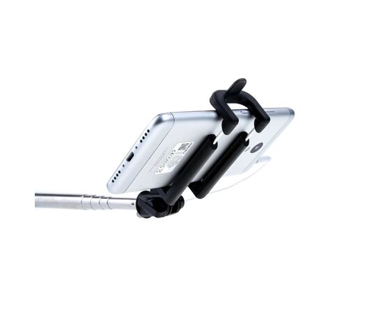 Монопод для селфи Grand-X Metallic Jack 3,5 U-крепление 170-750мм Black (MPGJMBLK), изображение 4 Монопод для селфи Grand-X Metallic Jack 3,5 U-крепление 170-750мм Black (MPGJMBLK), изображение 4