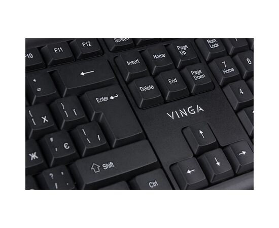Клавіатура Vinga KB110BK, зображення 3 Клавіатура Vinga KB110BK, зображення 3