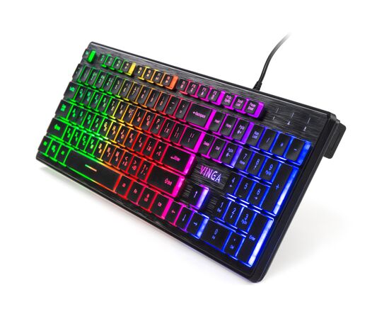 Клавиатура Vinga KB410 black, изображение 2 Клавиатура Vinga KB410 black, изображение 2