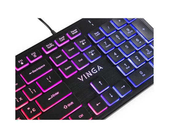 Клавиатура Vinga KB410 black, изображение 6 Клавиатура Vinga KB410 black, изображение 6