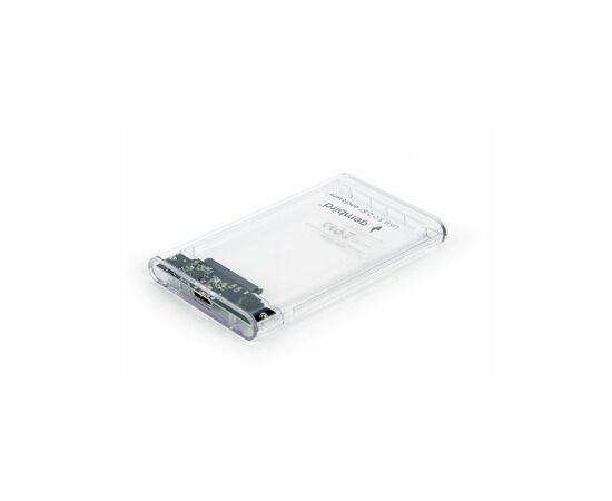 Кишеня зовнішня Gembird 2.5", USB 3.0, прозрачный (EE2-U3S9-6)