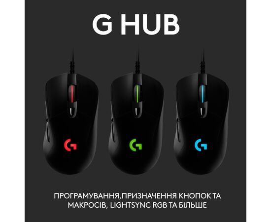 Мишка Logitech G403 Hero Black (910-005632), зображення 4 Мишка Logitech G403 Hero Black (910-005632), зображення 4