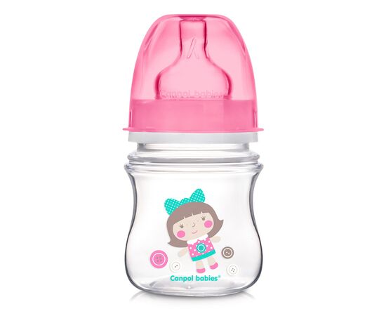 Пляшечка для годування Canpol babies антиколькова EasyStart Newborn baby 120 мл (35/220_pin)