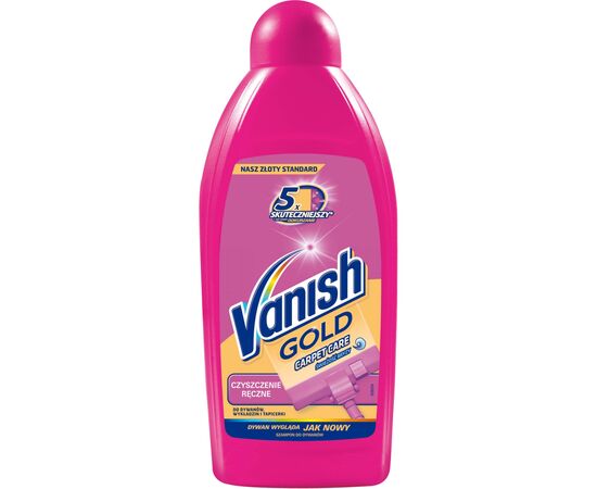 Средство для чистки ковров Vanish Gold для ручной чистки 500 мл (5900627012477), изображение 2 Средство для чистки ковров Vanish Gold для ручной чистки 500 мл (5900627012477), изображение 2