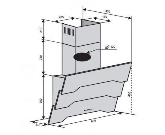 Вытяжка кухонная Ventolux PIEMONTE 60 IVORY (750) TRC SD, изображение 6 Вытяжка кухонная Ventolux PIEMONTE 60 IVORY (750) TRC SD, изображение 6