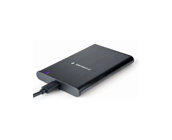 Карман внешний Gembird 2.5" USB3.1 alum black (EE2-U3S-6), изображение 2 Карман внешний Gembird 2.5" USB3.1 alum black (EE2-U3S-6), изображение 2