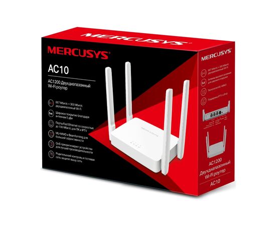 Маршрутизатор Mercusys AC10, зображення 4 Маршрутизатор Mercusys AC10, зображення 4