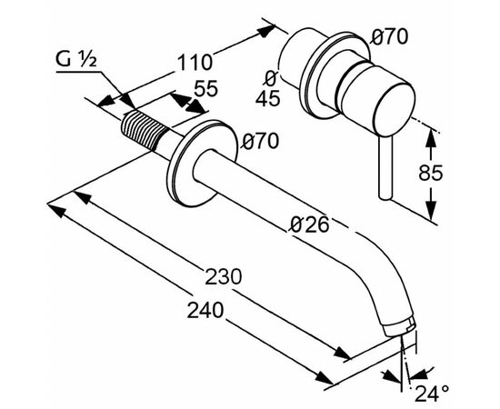 Смеситель KLUDI Bozz (382450576), изображение 2 Смеситель KLUDI Bozz (382450576), изображение 2