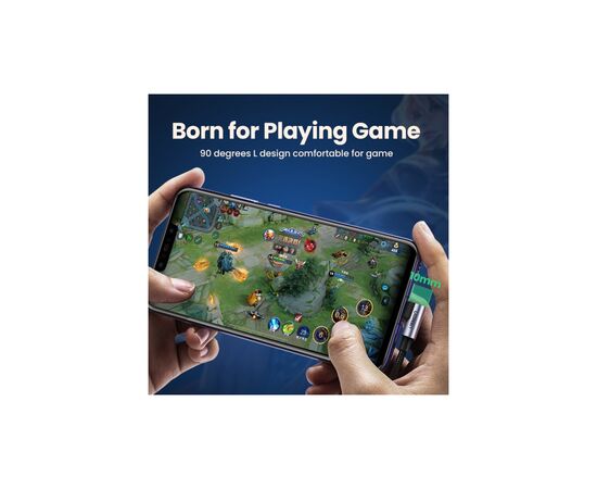 Дата кабель USB 2.0 AM to Type-C 1.0m US176 Both Angled 3A (Black) Ugreen (20856), изображение 7 Дата кабель USB 2.0 AM to Type-C 1.0m US176 Both Angled 3A (Black) Ugreen (20856), изображение 7