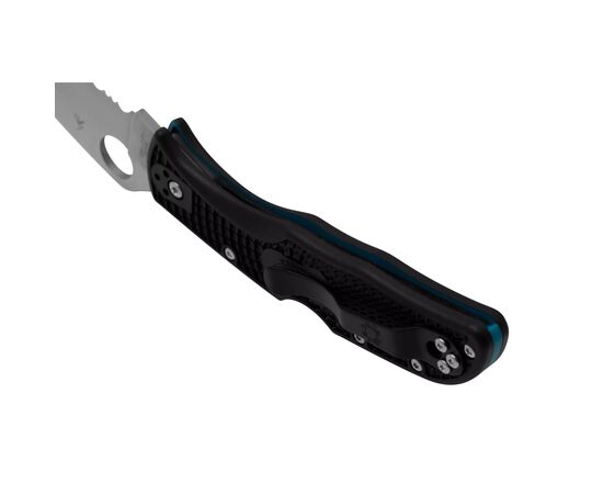 Нож Spyderco Endela Thin Blue Line Serrator (C243FPSBKBL), изображение 5 Нож Spyderco Endela Thin Blue Line Serrator (C243FPSBKBL), изображение 5