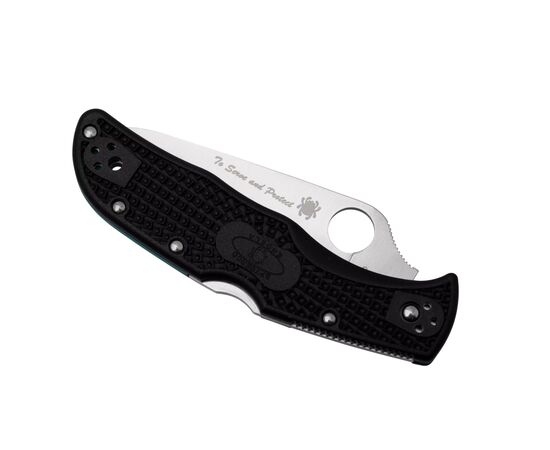 Нож Spyderco Endela Thin Blue Line Serrator (C243FPSBKBL), изображение 6 Нож Spyderco Endela Thin Blue Line Serrator (C243FPSBKBL), изображение 6