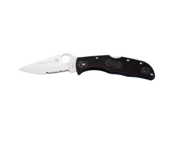 Нож Spyderco Endela Thin Blue Line Serrator (C243FPSBKBL)