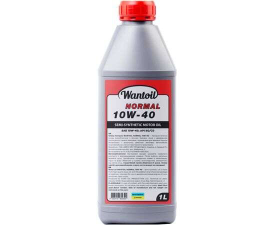 Моторна олива WANTOIL NORMAL 10w40 1л (WANTOIL 63279)