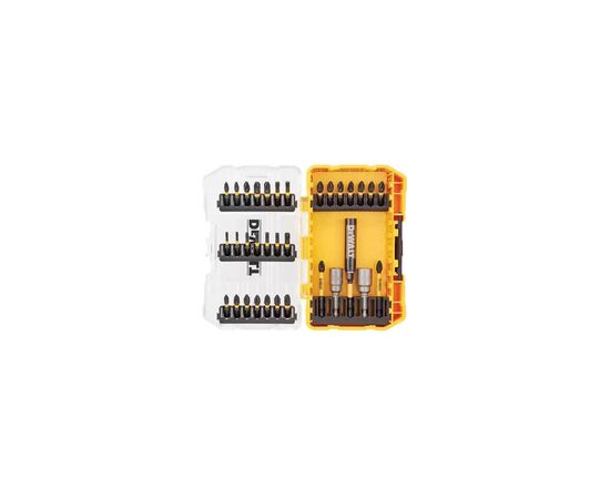 Набор бит DeWALT EXTREME FLEXTORQ, Phillips, Pozidriv, Torx, Ph2, L= 25 м, 33 шт, кейс (DT70742T)