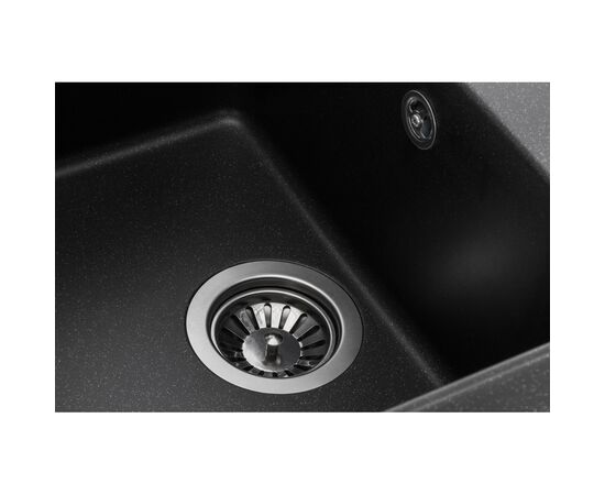 Мойка кухонная GRANADO Blanos black shine (gr2501), зображення 3 Мойка кухонная GRANADO Blanos black shine (gr2501), зображення 3