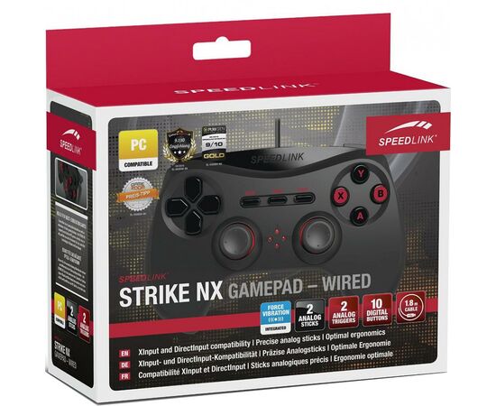 Геймпад Speedlink STRIKE NX Gamepad - for PC (SL-650000-BK-01), зображення 3 Геймпад Speedlink STRIKE NX Gamepad - for PC (SL-650000-BK-01), зображення 3