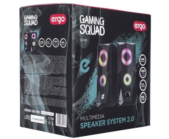 Акустическая система Ergo SG-110 USB Black (SG-110), изображение 7 Акустическая система Ergo SG-110 USB Black (SG-110), изображение 7