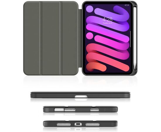 Чехол для планшета BeCover Direct Charge Pen Apple iPad mini 6 2021 Black (706783), изображение 3 Чехол для планшета BeCover Direct Charge Pen Apple iPad mini 6 2021 Black (706783), изображение 3
