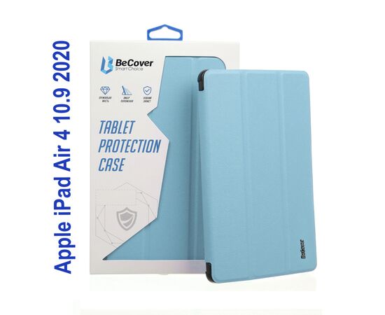 Чехол для планшета BeCover Soft Edge Pencil mount Apple iPad Air 4 10.9 2020/2021 Light Blue (706821)