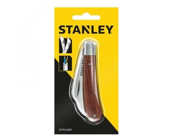 Нож монтажный Stanley для электрика складной, с двумя лезвиями, 70 мм. (STHT0-62687), изображение 2
