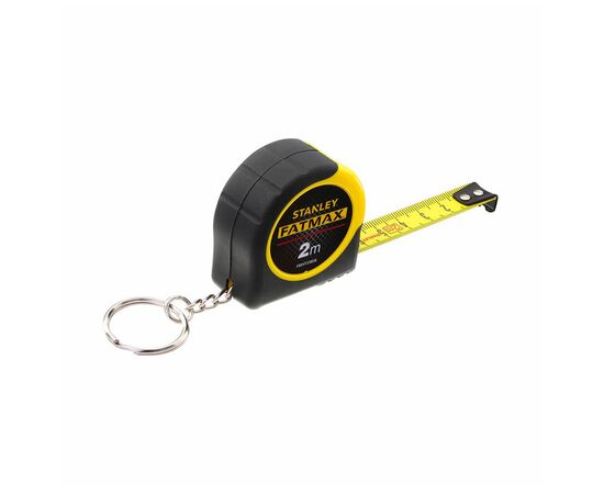 Рулетка Stanley FatMax брелок, 2м х 13мм в обрезиненом корпусе (FMHT1-33856)