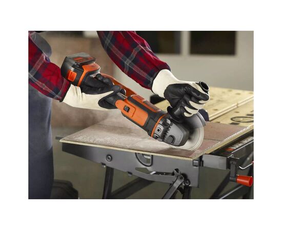 Шлифовальная машина Black&Decker 18V, 4Ah, 125 мм, 8600 об/мин (BCG720M1), изображение 6 Шлифовальная машина Black&Decker 18V, 4Ah, 125 мм, 8600 об/мин (BCG720M1), изображение 6