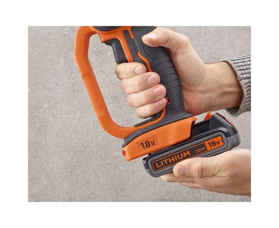Шлифовальная машина Black&Decker 18V, 4Ah, 125 мм, 8600 об/мин (BCG720M1), изображение 9 Шлифовальная машина Black&Decker 18V, 4Ah, 125 мм, 8600 об/мин (BCG720M1), изображение 9
